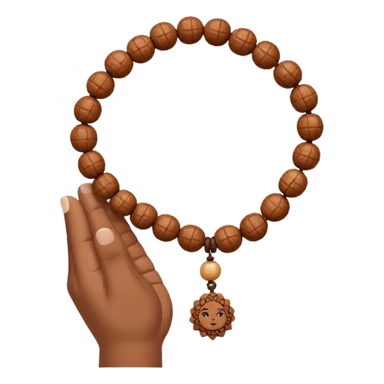 Prayer Beads white Rudraksha sticker