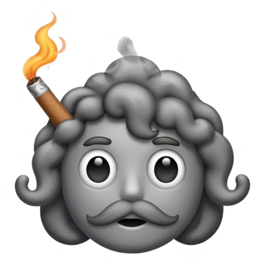 smoke coming out of a blunt sticker