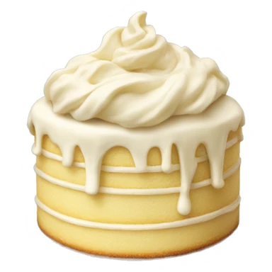 vanilla cake with vanilla topping sticker