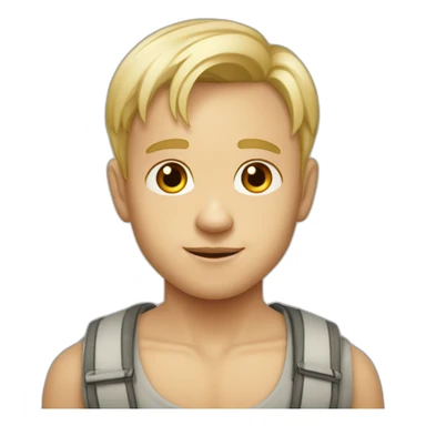 Tima big ears boy blonde russian sticker