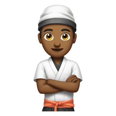 sushi master with bandana sticker