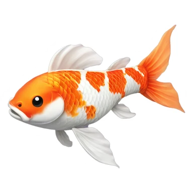 Single Beautiful koi fish  sticker