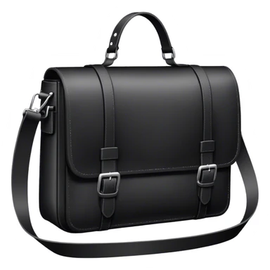 black messenger bag sticker