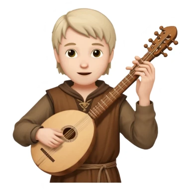 medieval bard sticker