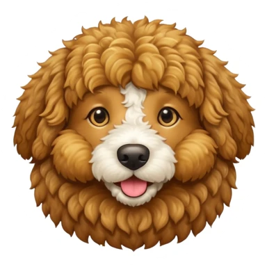 Golden doodle dog sticker