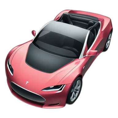 Voiture Tesla roadster sticker