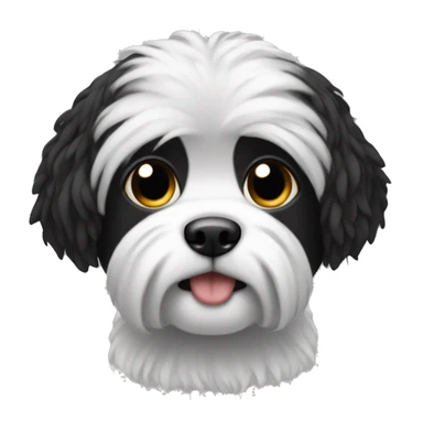 Black with some white shitzu sticker