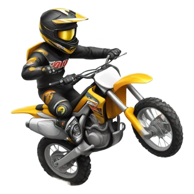 dirt bike wheelie sticker