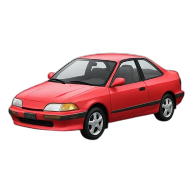 Toyota Paseo 1996 red sticker