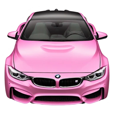 Pink bmw m4 sticker