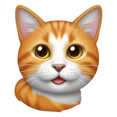 un gato naranja con antifaz de mapache sticker