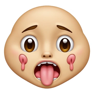 Una cara llorando con la lengua afuera sticker