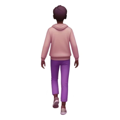 
A small figure walks across a glowing bridge, holding soft pink and purple orbs in each hand—symbolizing compassion and forgiveness. A gentle heart aura trails behind them, showing healing in motion. sticker