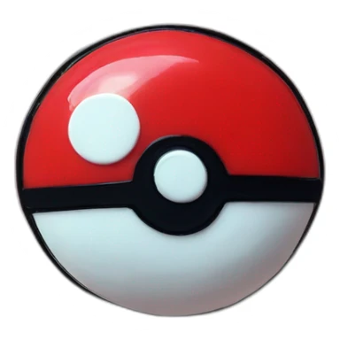 Poke ball brooch sticker