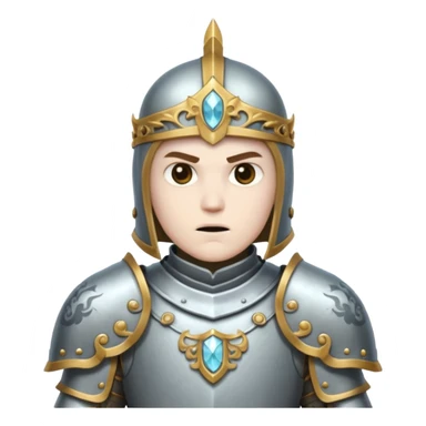 ghost knight with armor about to embark on an adventure  sticker