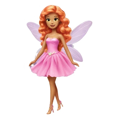 Attractive Barbie ginger fairy sticker