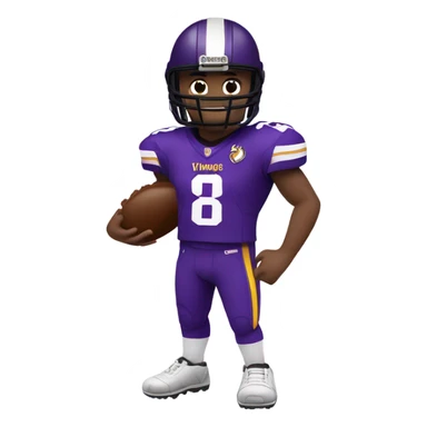 Minnesota vikings football player sticker