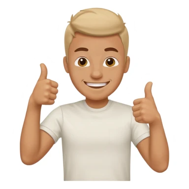 Buat gambar those bad tings guy dari sml yg sedang senang dan berikan jempol sticker