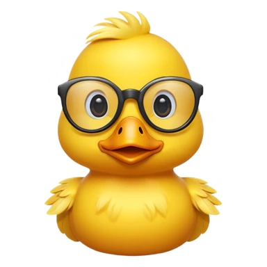 dame un pato amarillo con lentes de sol sticker
