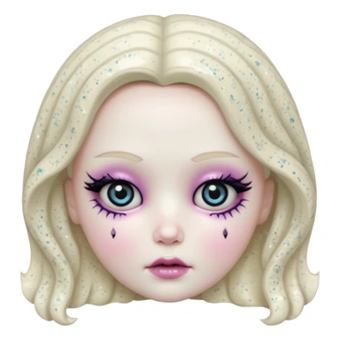 Glitter sweet horror doll sticker