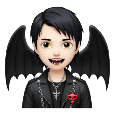 swagged out emo angel drain gang vampire sticker
