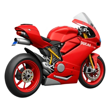 Un emoji de moto gp dé Ducati sticker