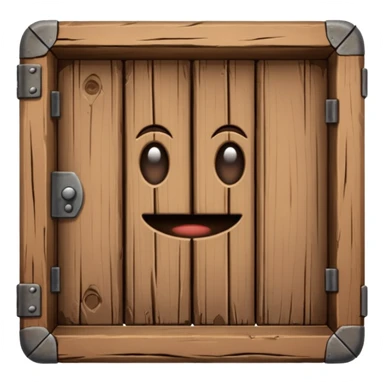 Wooden trap door sticker