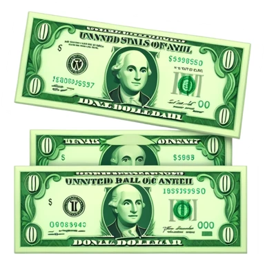 ∞ dollar bill sticker