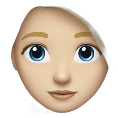 Garçon blanc cheveux blond lisse et yeux bleus avec fille blanche cheveux blond long lisse sticker