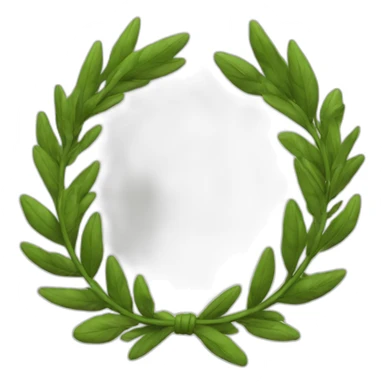 laurel wreath sticker