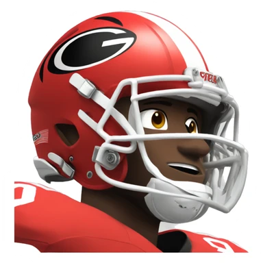 University of Georgia football player sticker