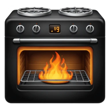 burnt oven sticker