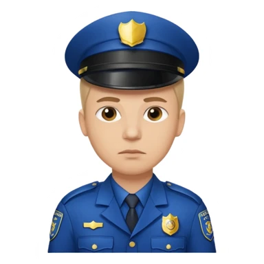 policia blanco europa sticker