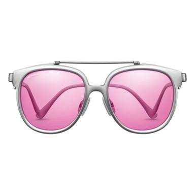 titanium frame safety glasses with splash-resistant pink lenses, premium protection sticker