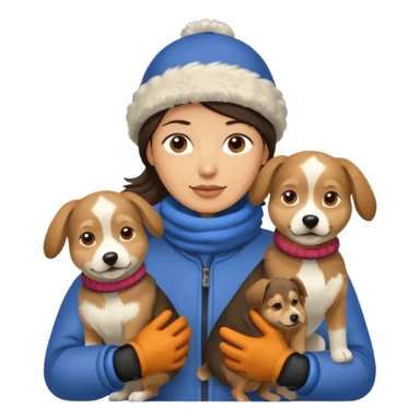 MUSHER WITH DOGS sticker