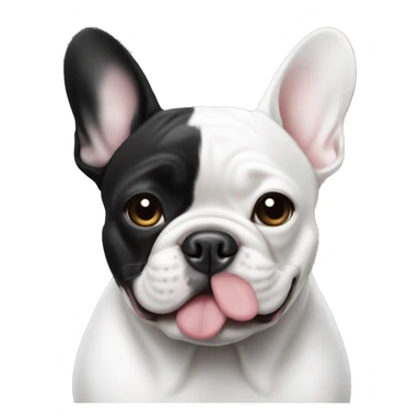 French bulldog black and white  sticker