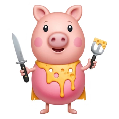 pepa pig de killer die kaas vermoord sticker