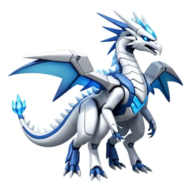 Futuristic Kyurem-reshiram-dialga-hybrid, full body sticker