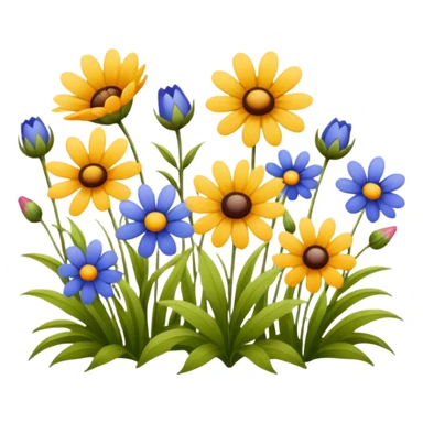 Vintage wildflowers  sticker
