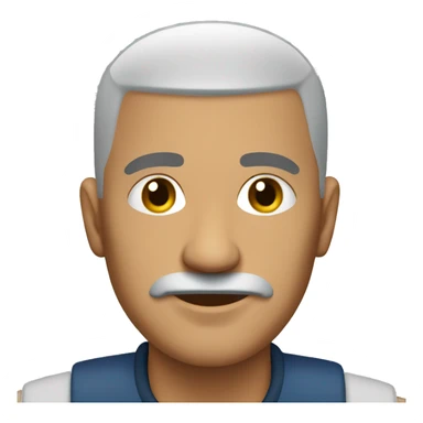 male custodian bald mexican sticker