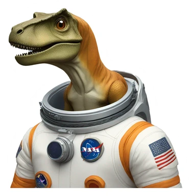 Trex mix with astronaut mix again with crown sticker