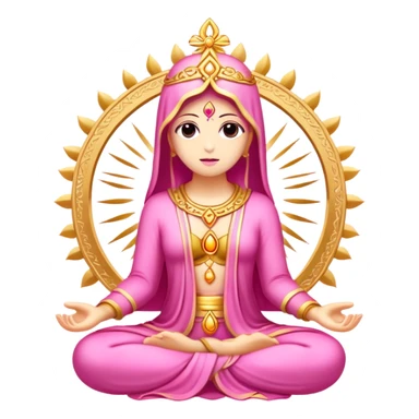 Pink gold spirituality sticker