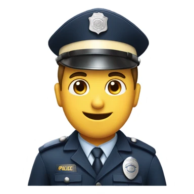 police officer with doughnut sticker