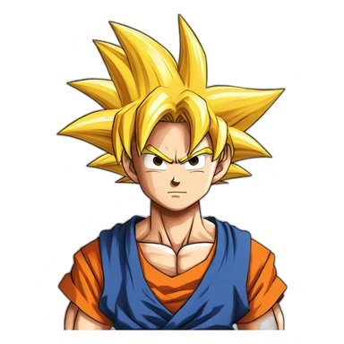 son goku super sayain sticker