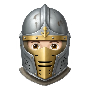 Monty pyton knight with full face covered helmet sticker