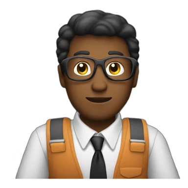 a person with a brief case sitting in an airplane sticker