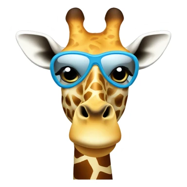 Giraffe Wearing a skimask  sticker