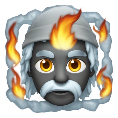 Icey fire sticker