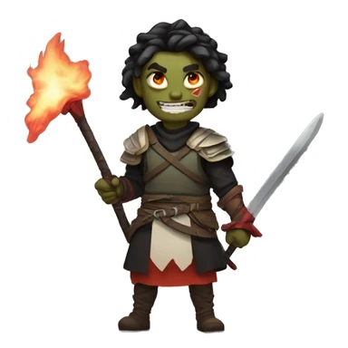 Demon slayer nesko wütend  sticker