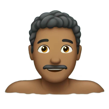 Man swimming in a lake sticker